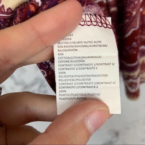 Tiny popover red sequined blouse small - Picture 5 of 8